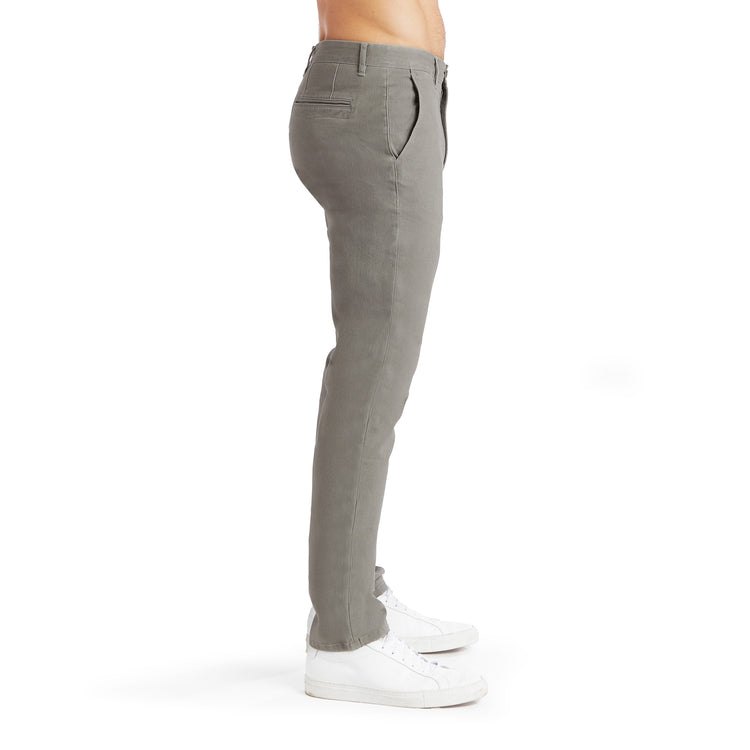 Men wearing Light Gray Everyday Comfort Slim Chino Pants