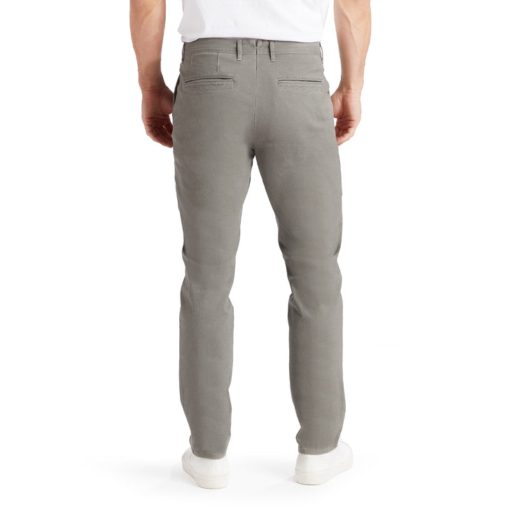 Men wearing Light Gray Everyday Comfort Slim Chino Pants
