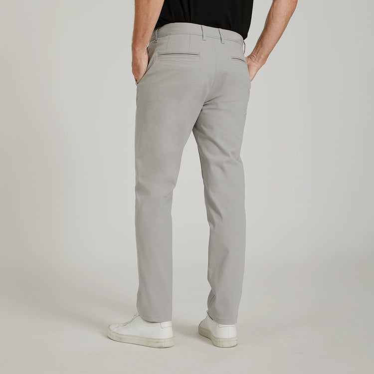 Men wearing Silver Everyday Comfort Slim Chino Pants