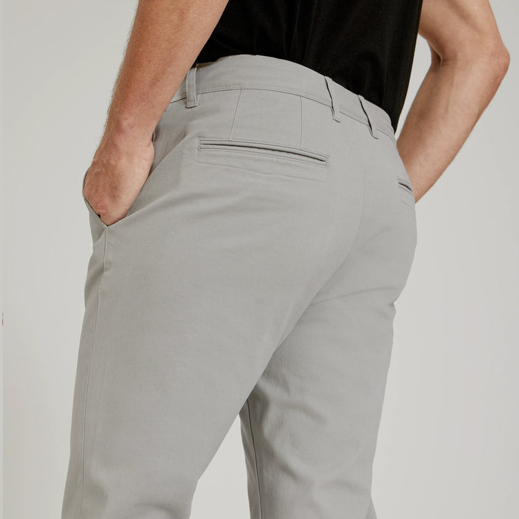 Men wearing Silver Everyday Comfort Slim Chino Pants