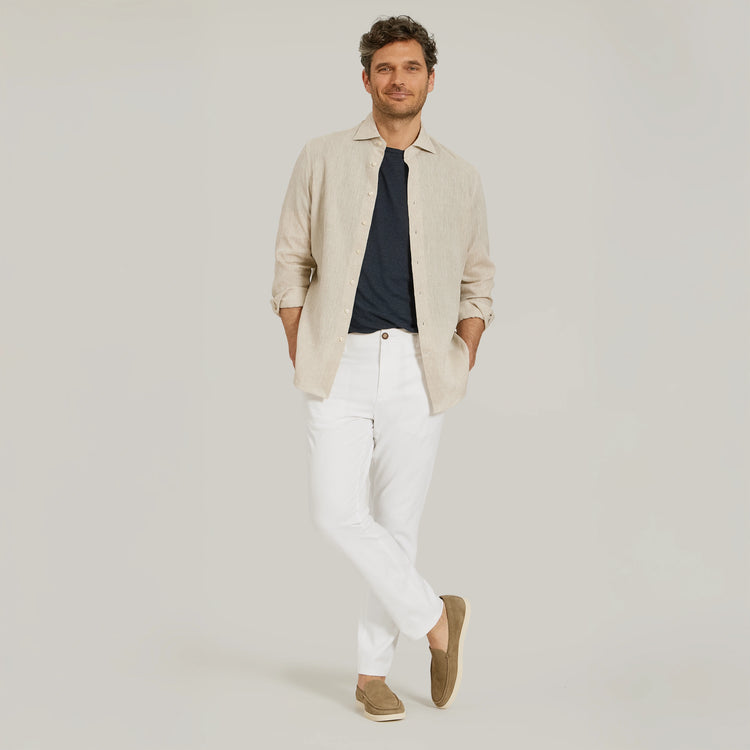 Men wearing White Everyday Comfort Slim Chino Pants
