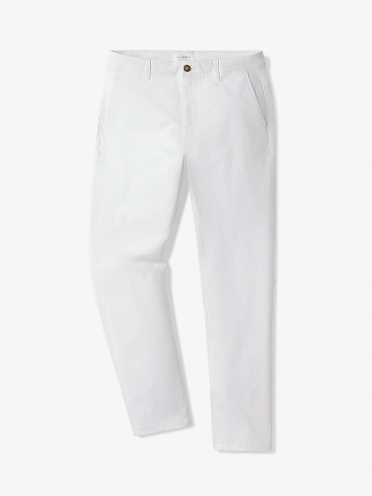 Men wearing White Everyday Comfort Slim Chino Pants