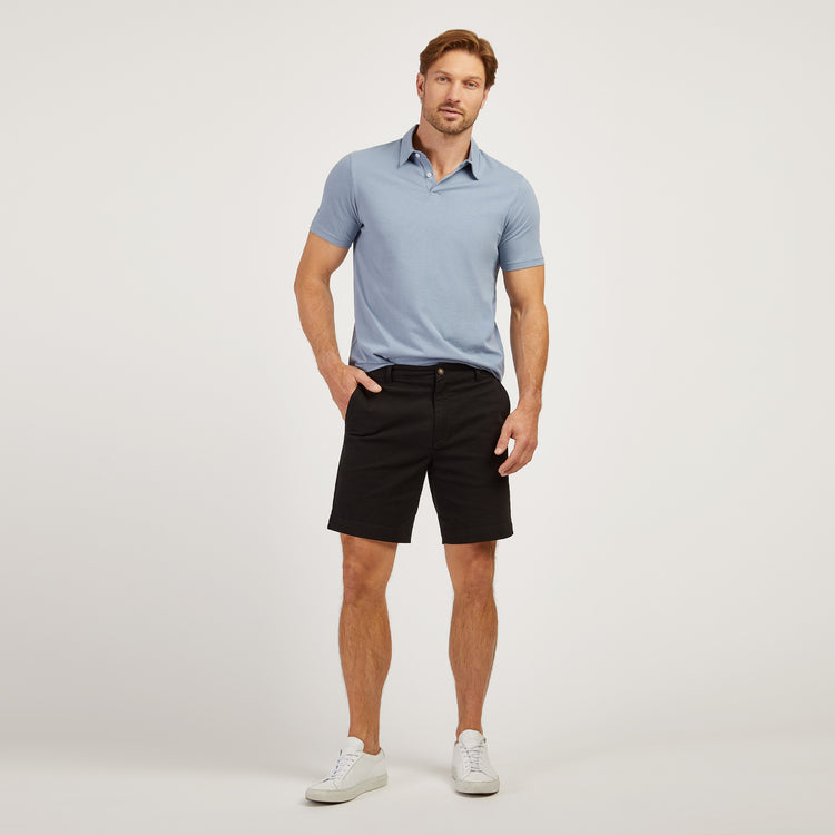 Men wearing Azul california Jersey Sueded Polo