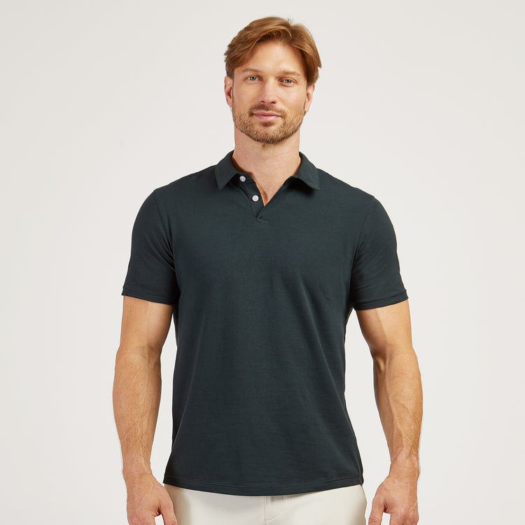 Men wearing Pino Jersey Sueded Polo