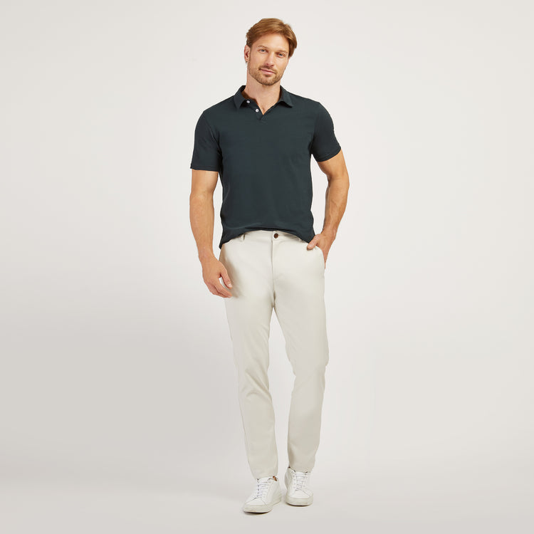 Men wearing Pino Jersey Sueded Polo