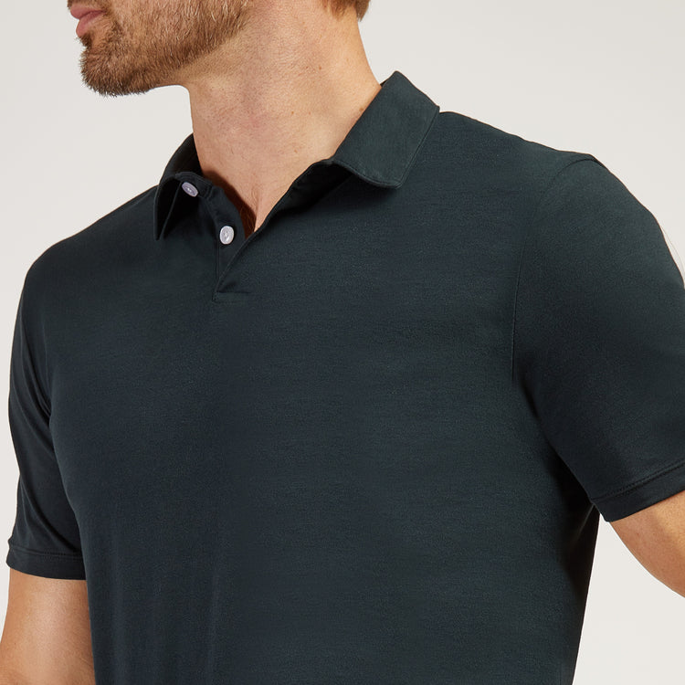 Men wearing Pino Jersey Sueded Polo