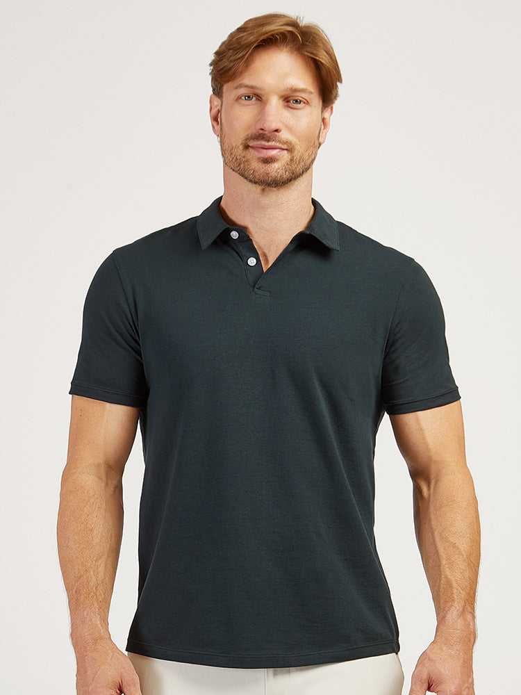 Men wearing Pino Jersey Sueded Polo