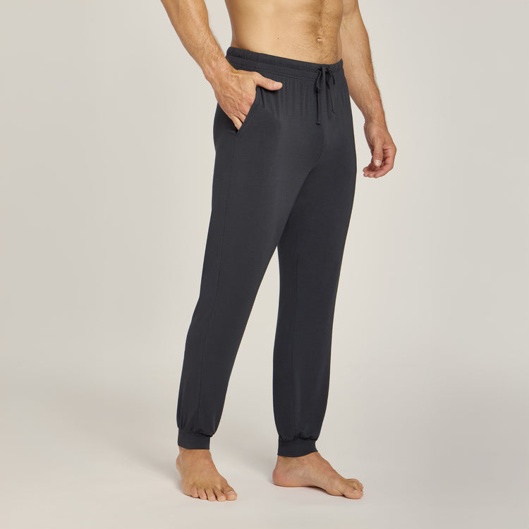 Men wearing Dark Gray Pajama Pants