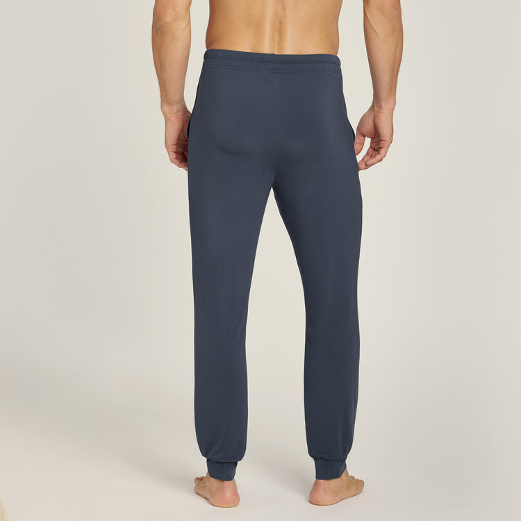 Men wearing Graphite Blue Pajama Pants