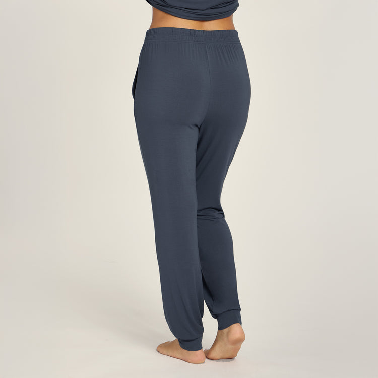 Women wearing Graphite Blue Pajama Pants