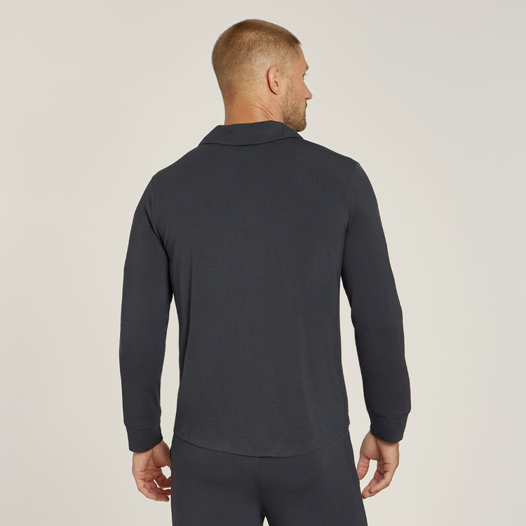 Men wearing Dark Gray Pajama Shirt