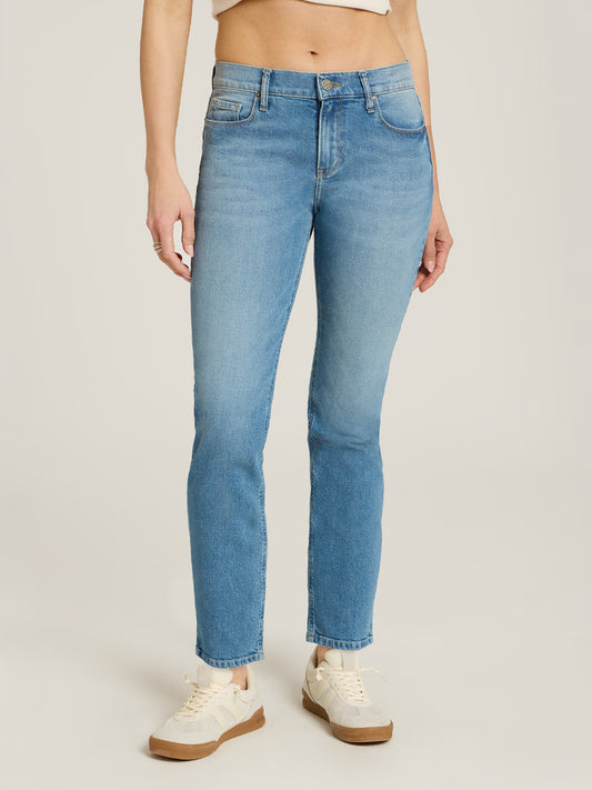 Mid Rise Slim Straight Ridge Jeans jeans
