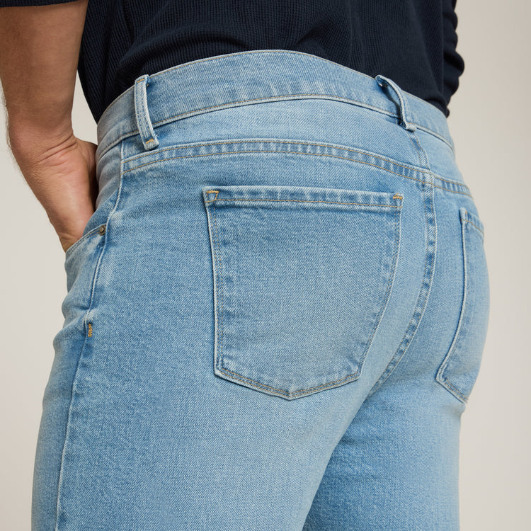 Men wearing Pale Indigo All Blue Jeans