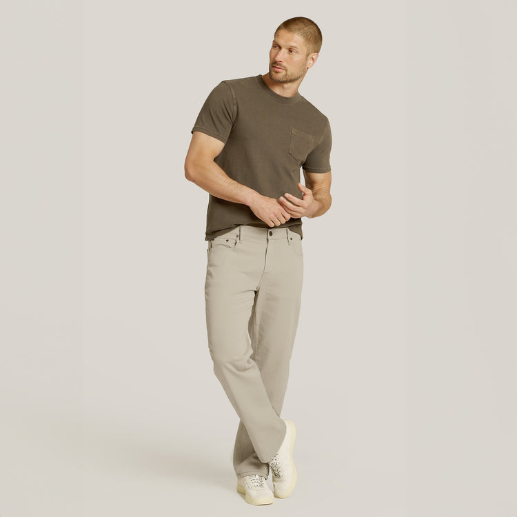 Men wearing Light Khaki Straight Mercer Jeans