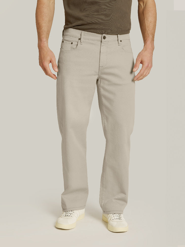 Men wearing Light Khaki Straight Mercer Jeans