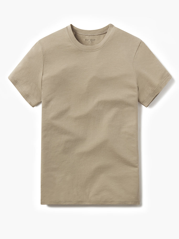 Women wearing Verde oliva Fitted Crew Marcy Tee