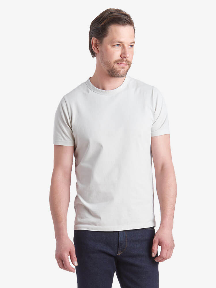 Men wearing Hueso Classic Crew Driggs Tee