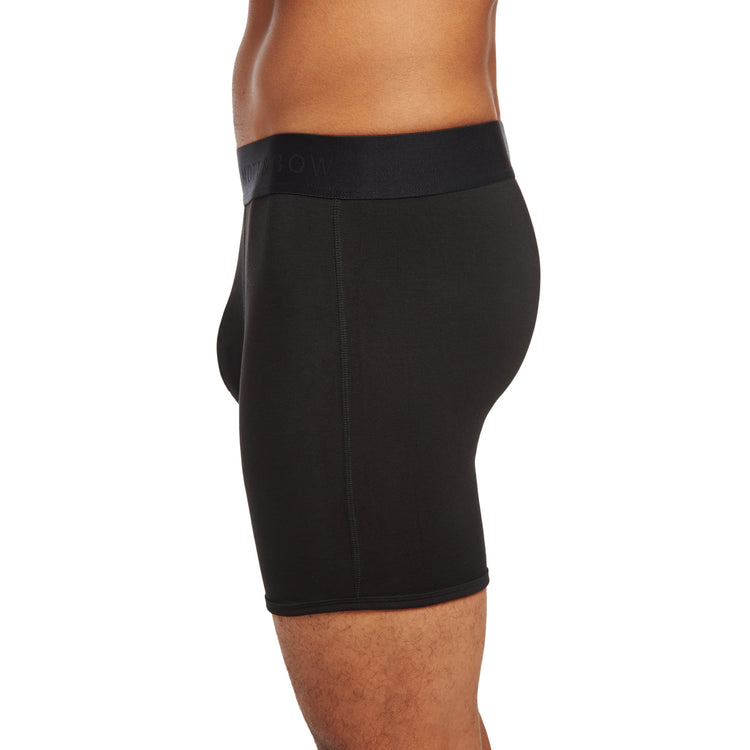 Men wearing Black Second Skin Boxer Brief
