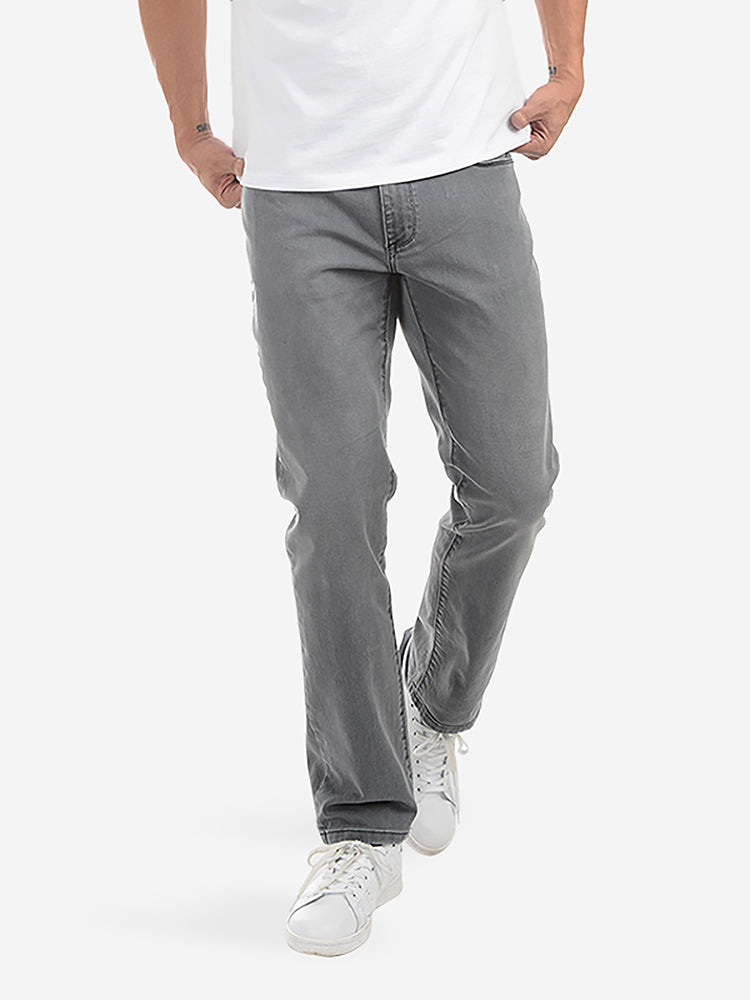 wearing Gris claro Straight Stone Jeans - Pre Order