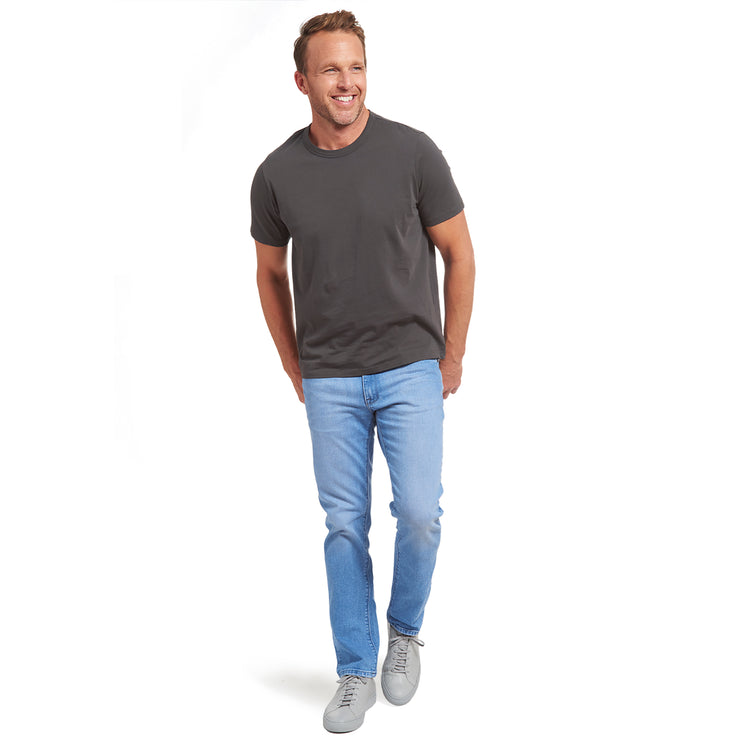 Men wearing Dark Gray Classic Crew Driggs Tee