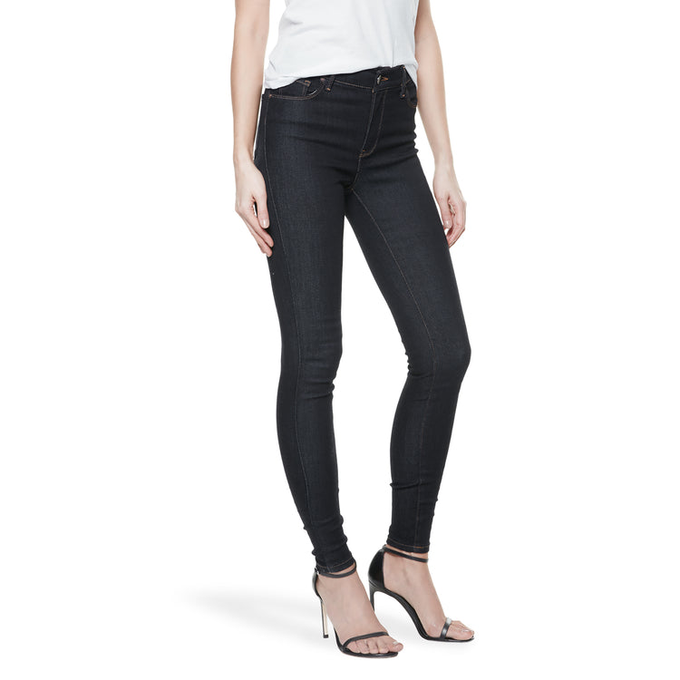 Women wearing Dark Blue High Rise Skinny Jane Jeans