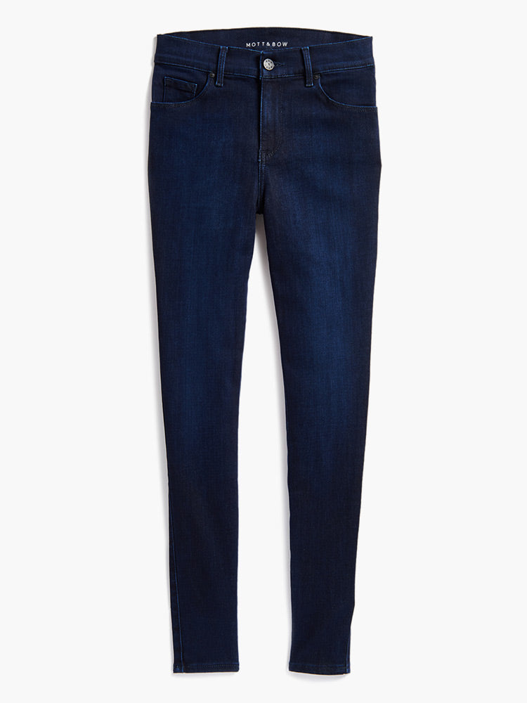 Women wearing Azul oscuro/medio High Rise Skinny Jane Jeans