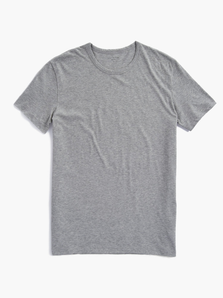 Men wearing Heather Gray Classic Crew Driggs Tee