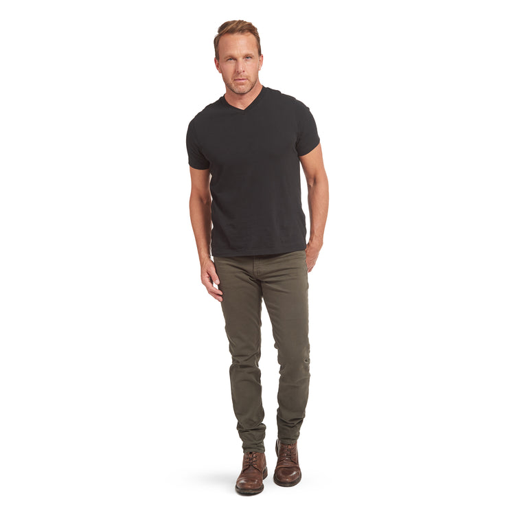 Men wearing Military Green Skinny Mercer Jeans