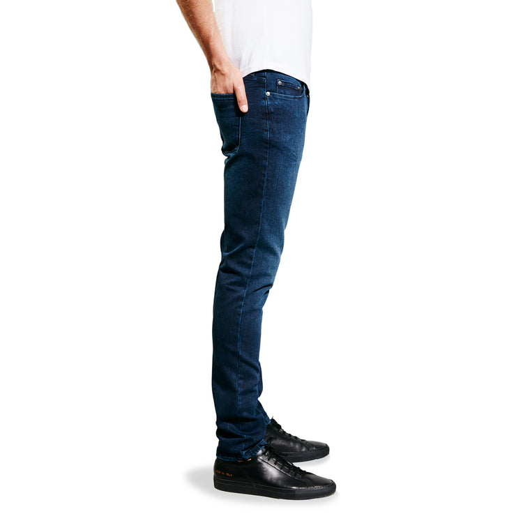 Men wearing Medium/Dark Blue Skinny Staple Jeans