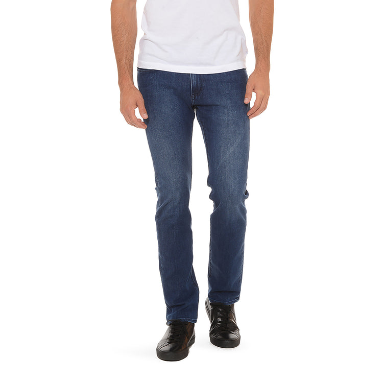 Men wearing Medium Blue Slim Broome Jeans