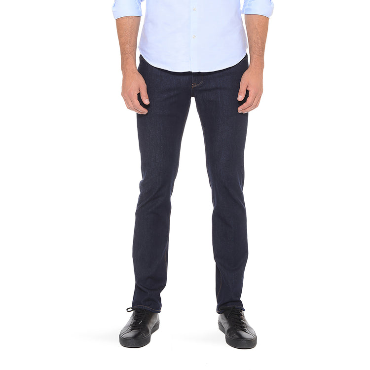 Men wearing Bleu Foncé Slim Broome Jeans