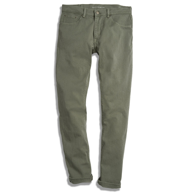 Men wearing Verde musgo Slim Mercer Jeans