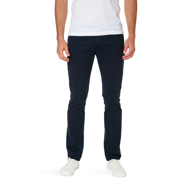 Men wearing Navy Slim Mercer Jeans
