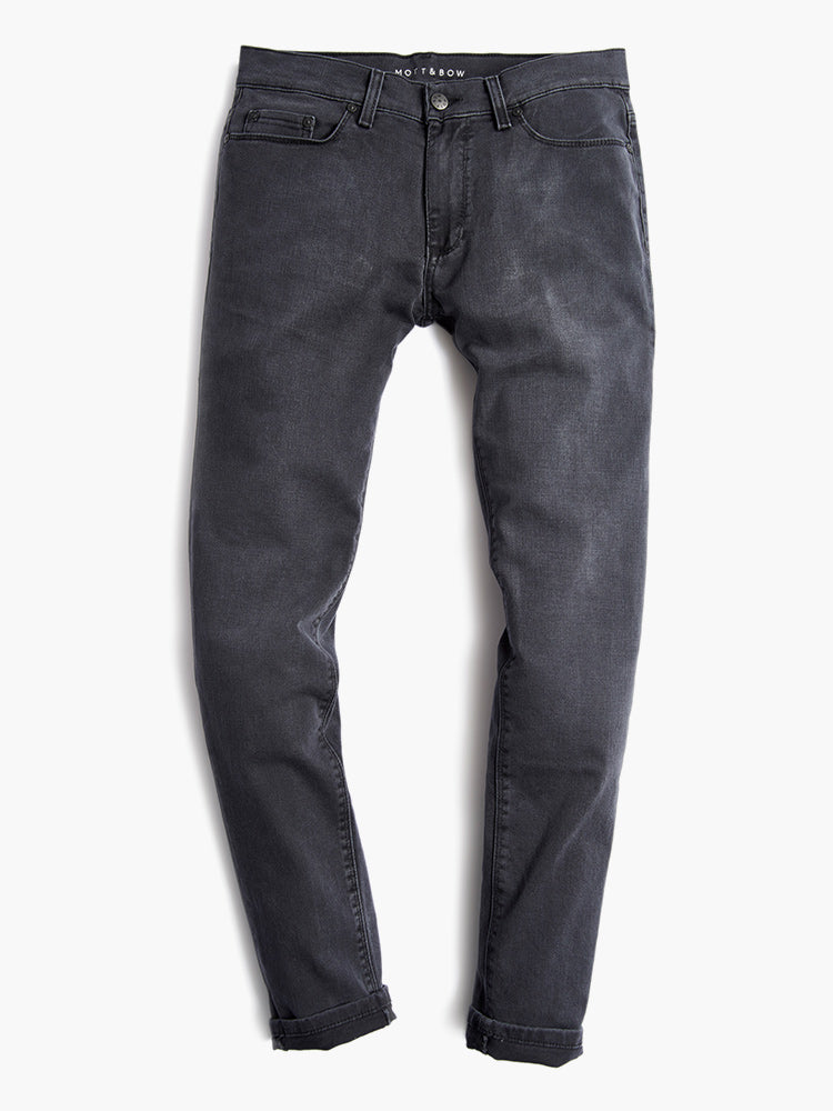 Men wearing Medium Gray Slim Stone Jeans
