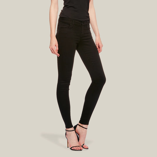 Mid Rise Skinny Bond Jeans Negro Mid Rise Skinny mujer