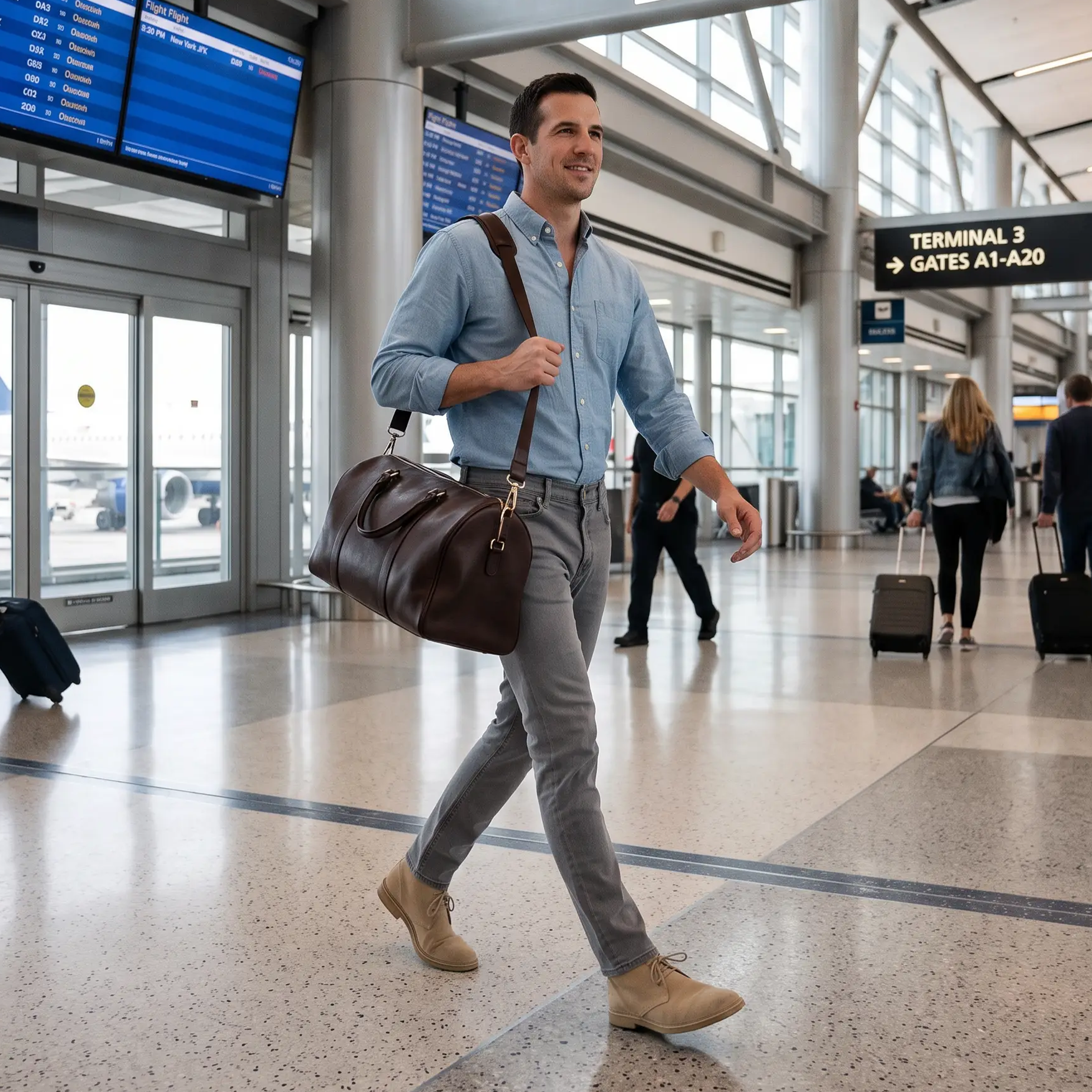 Men wearing Light Gray Slim Stone Jeans