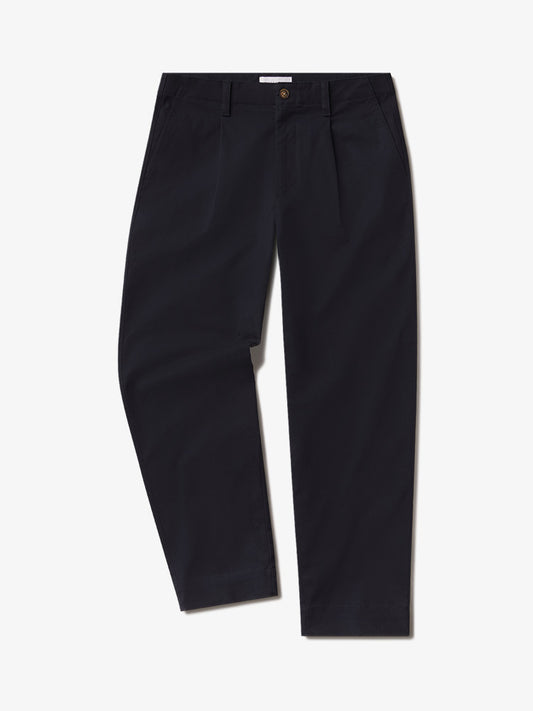Wide Leg Chino Pants Navy Wide-Pants pants