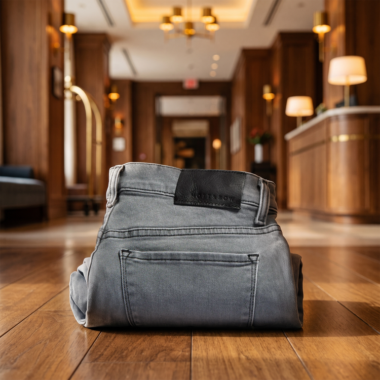 Men wearing Light Gray Slim Stone Jeans
