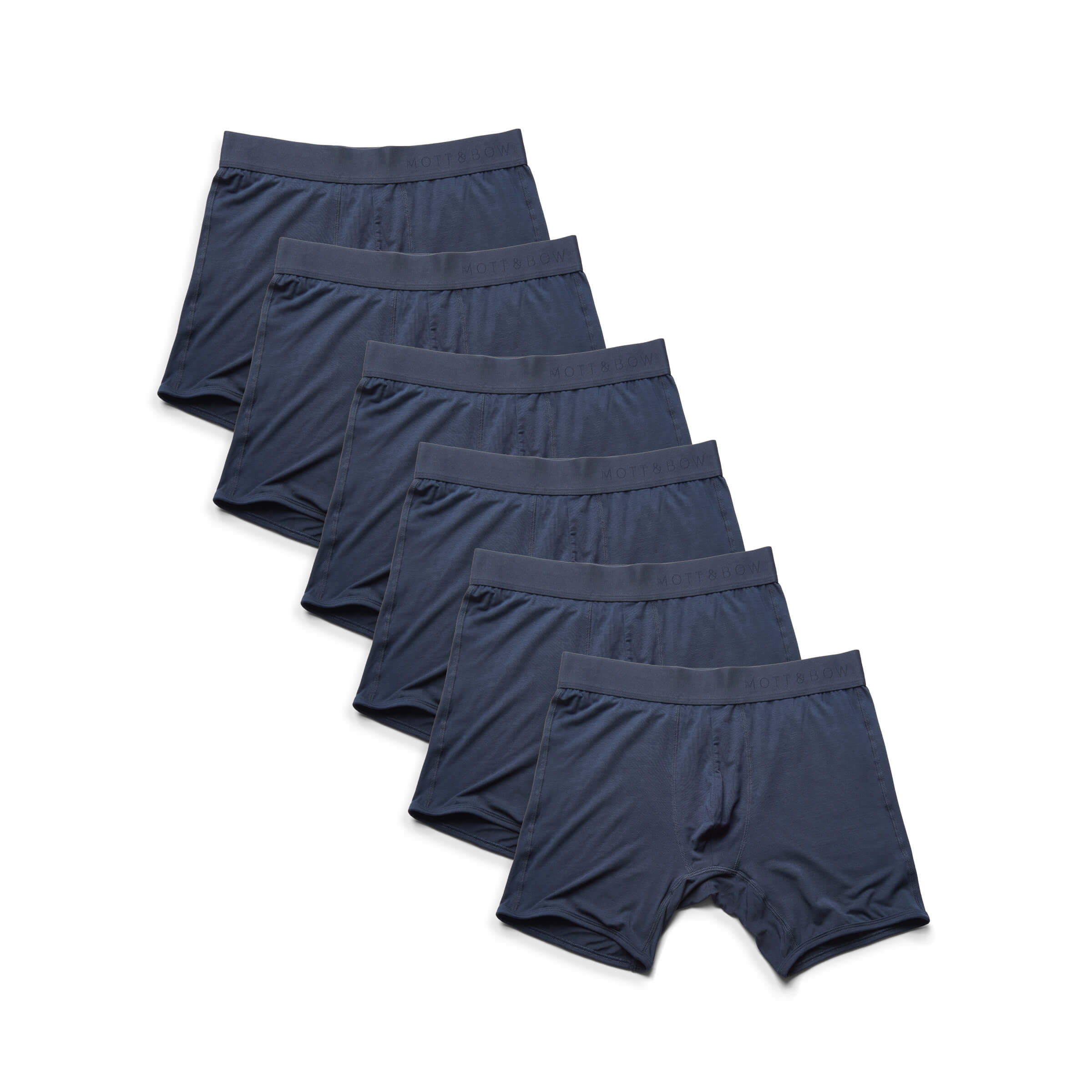 Men wearing Navy Boxer Brief 6-Pack underwear