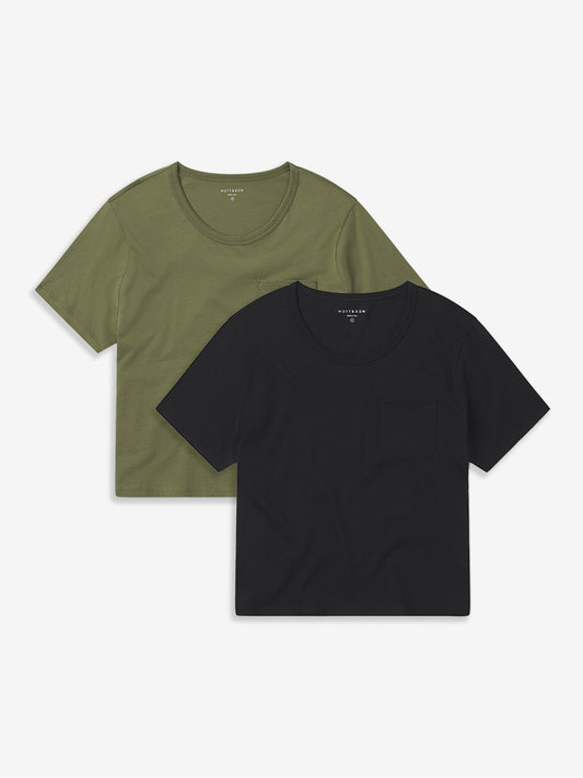 Cotton Boxy Pocket Crew Neck Tee 2-Pack  bundle_collection_dummy tees