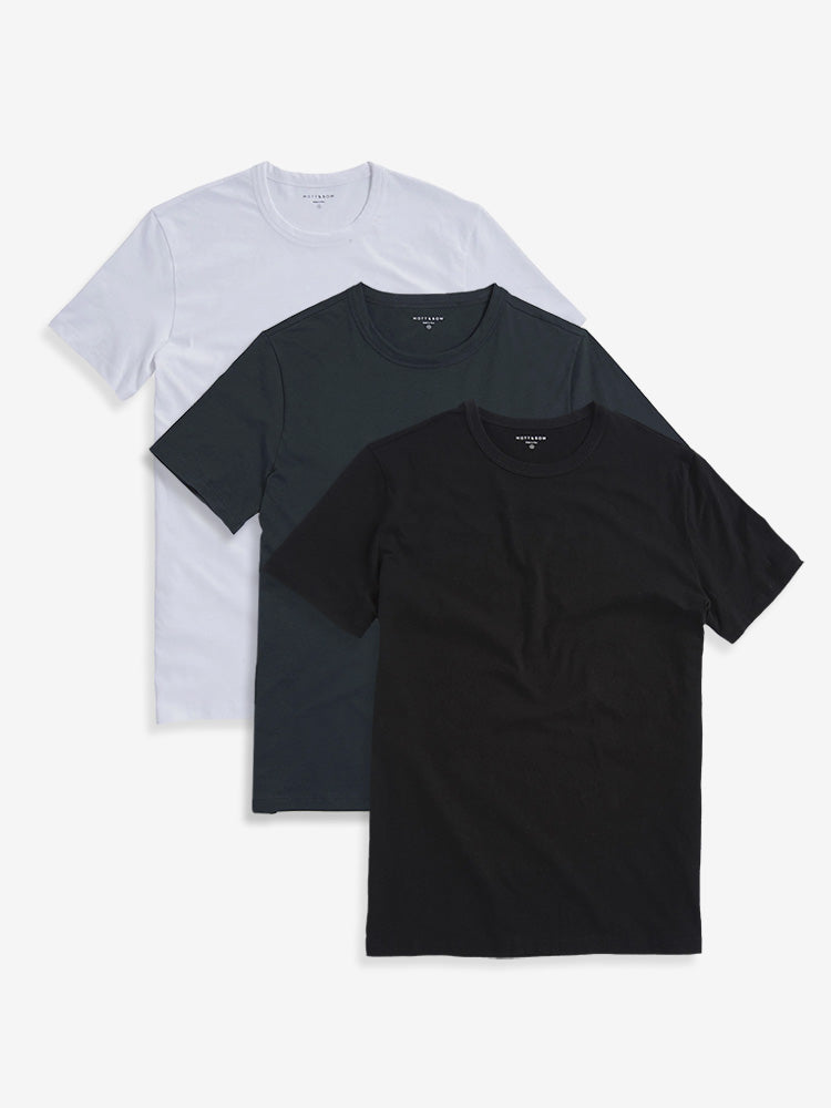  wearing Pine/Black/White Classic Crew Driggs 3-Pack