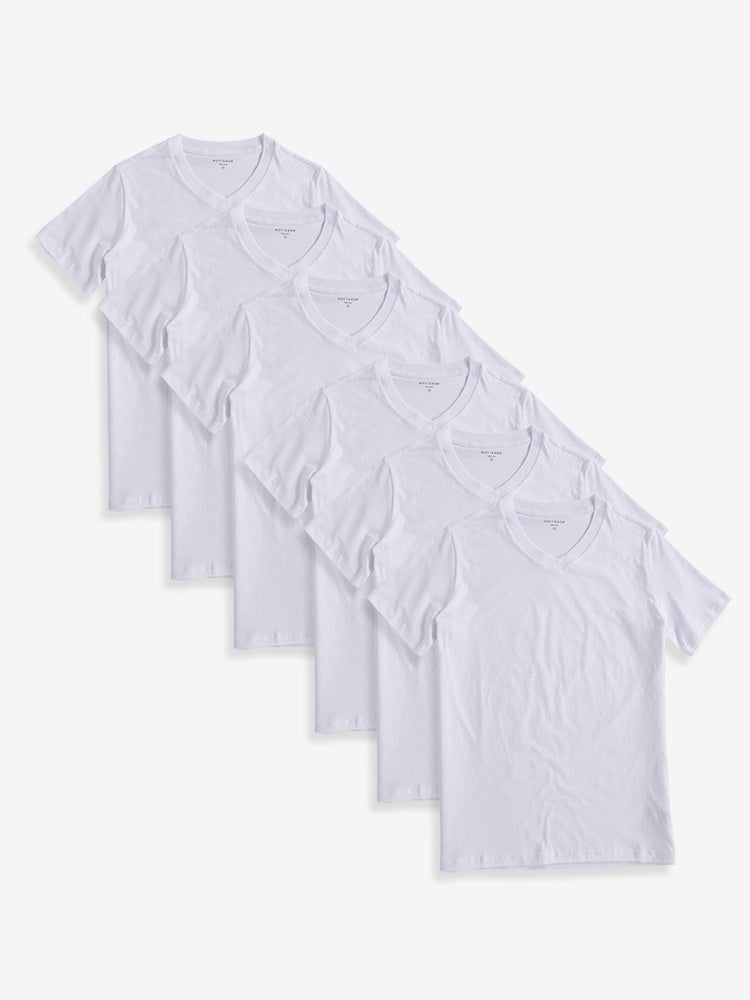  wearing Black Classic V-Neck Driggs 6-Pack Pre Order tees