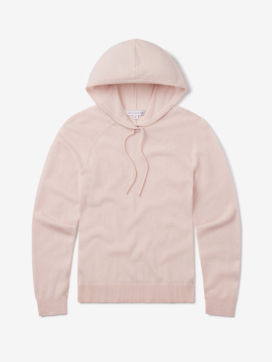 Cashmere Hoodie Pale Pink Crew sweaters