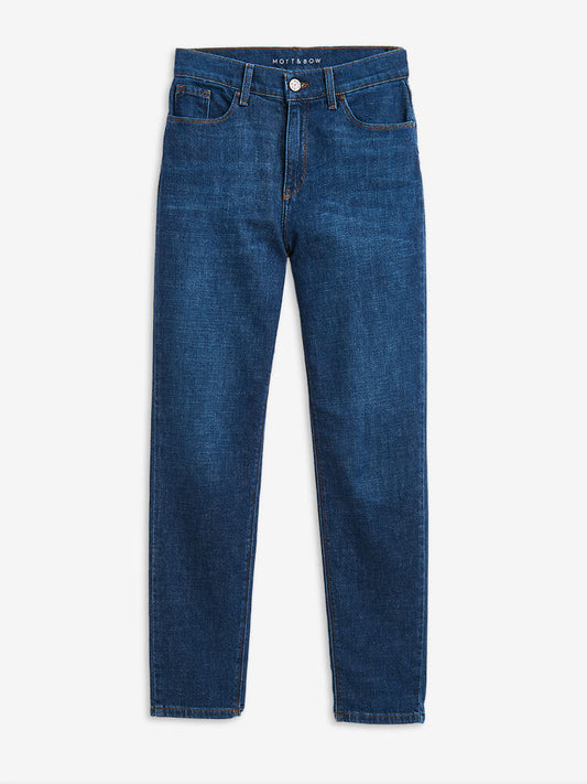 High Rise Mom Charlton Jeans Medium/Dark Blue The Mom Jean jeans