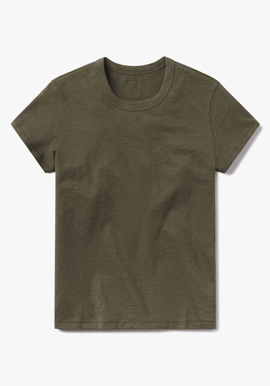 Classic Crew Slub Tee Military Green Crew tees