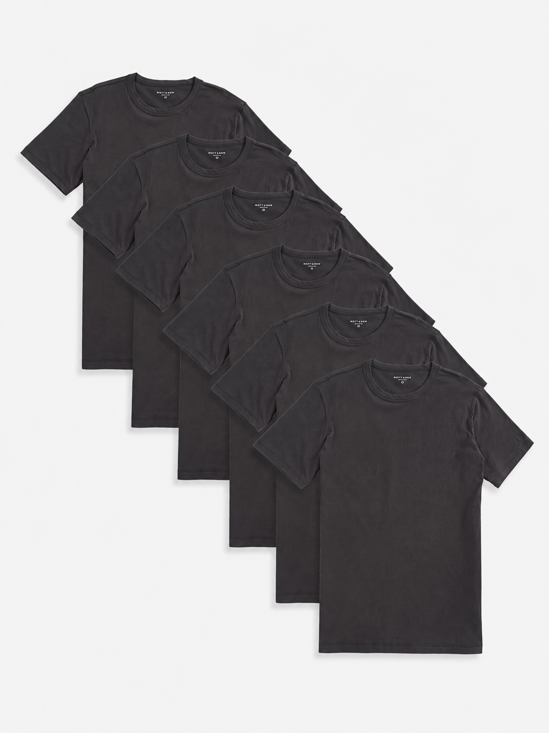  wearing Black/White Classic Crew Driggs 6-Pack Pre Order tees