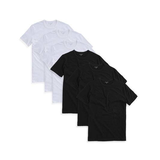 Classic Crew Driggs 6-Pack White/Black bdl6_men_crew_tee tees