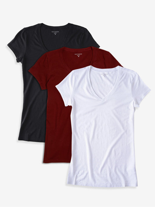 Fitted V-Neck Marcy 3-Pack  bdl3_women_vneck_tee tees