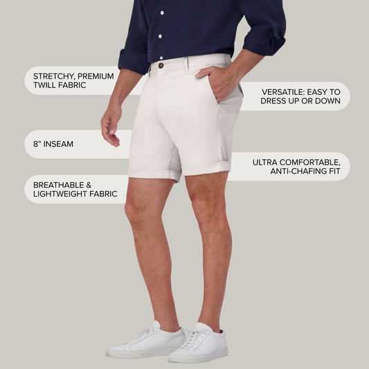 Stretch Chino Short Sand slim-shorts shorts