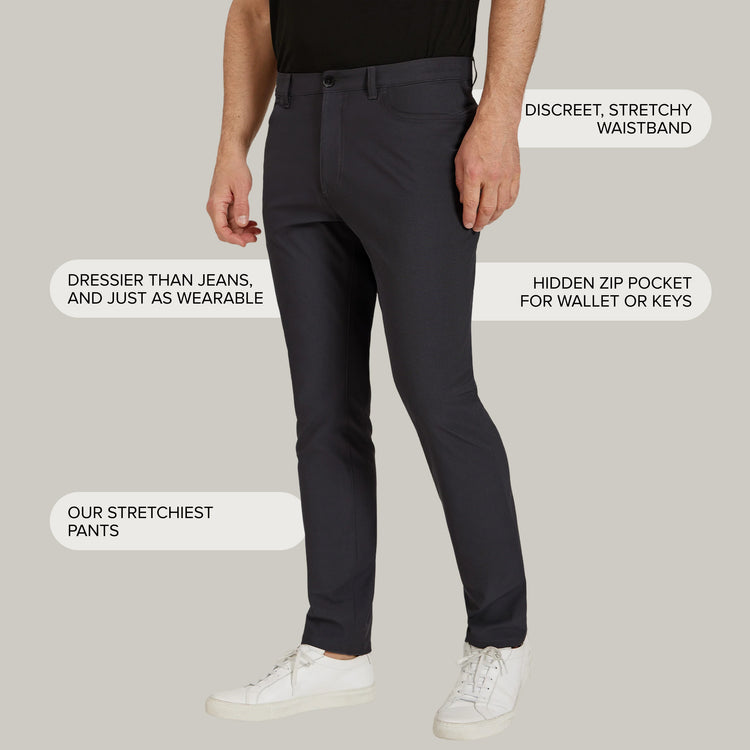 Men wearing Granite 5 Pocket Travel Pants